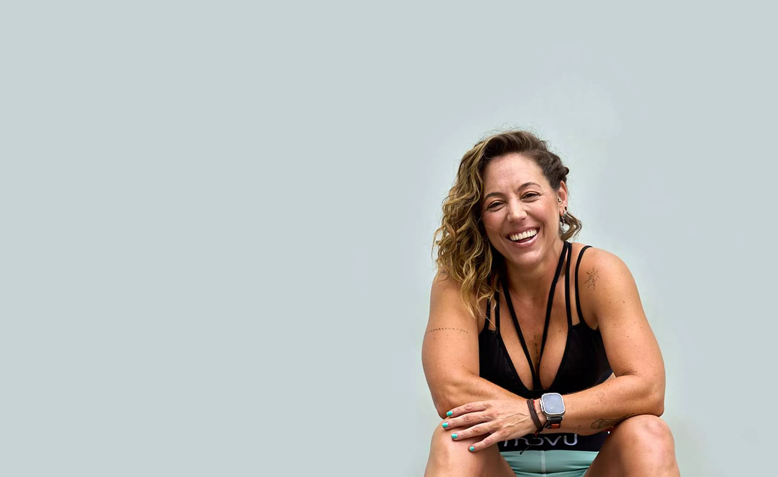 Mónica Londoño natural y sonriente